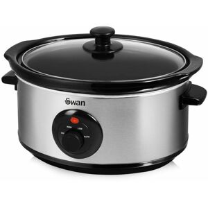 Swan - 3.5 Litre Stainless Steel Slow Cooker