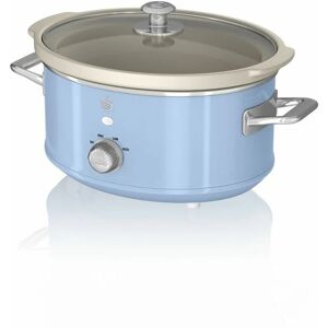 Swan 3.5L Slow Cooker Retro Blue