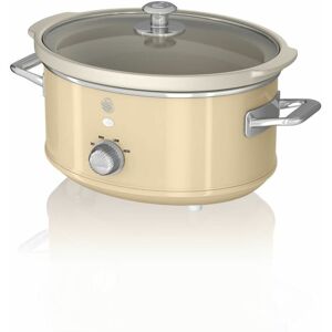 Swan - 3.5L Slow Cooker Retro Cream