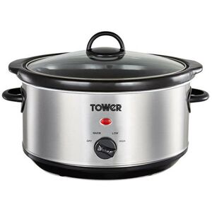 3.5 Litre Stainless Steel Slow Cooker - Tower