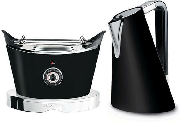 Vera Easy Kettle and Volo Toaster Set Black - Bugatti