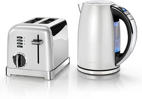 Style Frosted Pearl Multi-Temp Kettle & 2 Slice Toaster Breakfast Set - Cuisinart