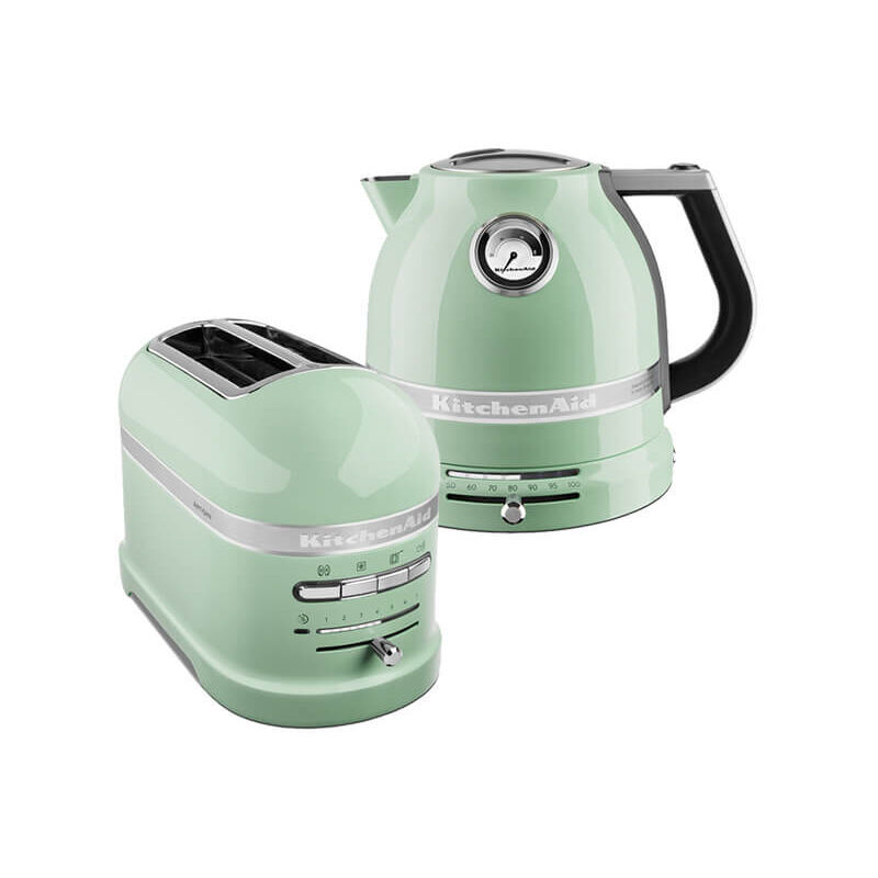 Artisan Pistachio 2 Slot Toaster and Kettle Set - Kitchenaid