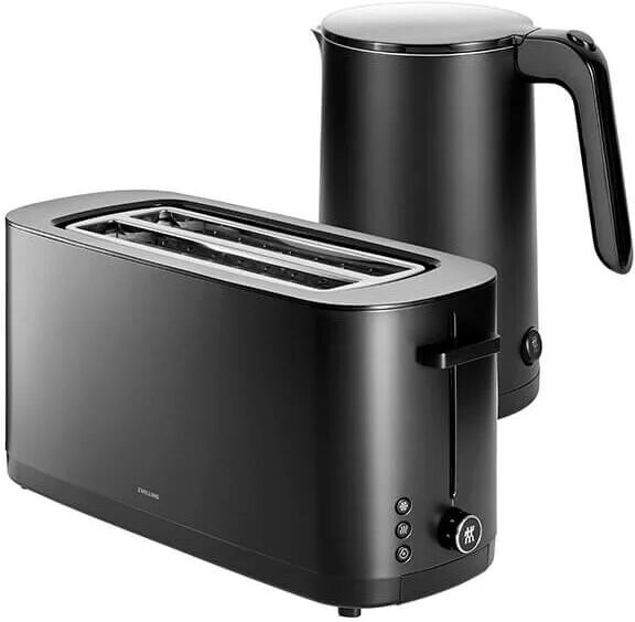 Enfinigy 1.5L Kettle Plastic & 2 Long Slot Toaster Black - Zwilling