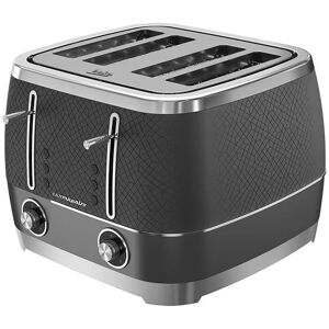 Grey & Chrome Cosmopolis 4 Slice Toaster - Beko