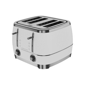 Beko Off White & Chrome Cosmopolis 4 Slice Toaster