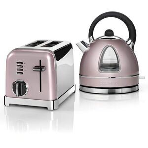 Style Vintage Rose Traditional Kettle & 2 Slice Toaster Breakfast Set - Cuisinart