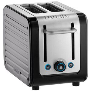 Architect 2 Slot Black Body With Metallic Silver Panel Toaster - Dualit