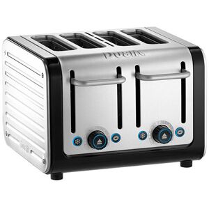 Architect 4 Slot Black Body With White Panel Toaster - Dualit