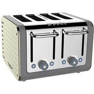 Architect 4 Slot Grey Body With Canvas White Panel Toaster - Dualit