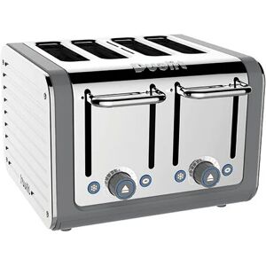 Architect 4 Slot Grey Body With White Panel Toaster - Dualit