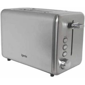 Igenix - 2-Slice Stainless Steel Toaster - Grey