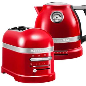 Artisan Empire Red 2 Slot Toaster and Kettle Set - Kitchenaid