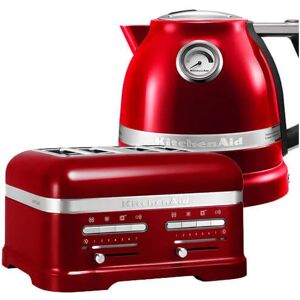 Artisan Candy Apple 4 Slot Toaster and Kettle Set - Kitchenaid