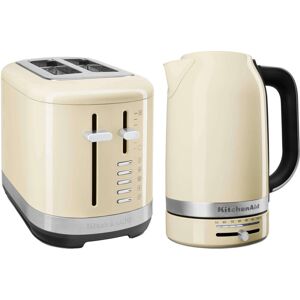 Breakfast Suite Almond Cream 1.7L Kettle and 2 Slice Toaster Set - Kitchenaid