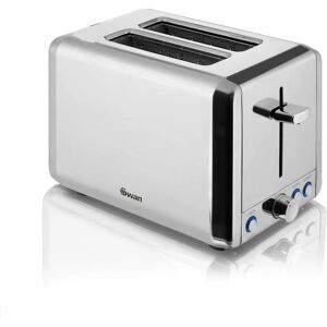 Swan 2 Slice Toaster Polished Stainless Steel