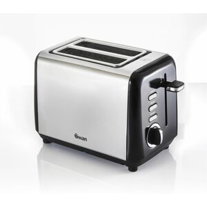 Townhouse 2 Slice Toaster Black - Swan