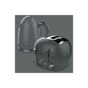 The Funky Appliance Company 1.7 Litre Kettle and 4 Slice Toaster Set Grey