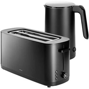 Enfinigy 1.5L Kettle Plastic & 2 Long Slot Toaster Black - Zwilling