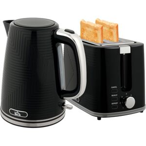 HOMCOM 1.7L 3000W Rapid Boil Kettle and 2 Slice Toaster Set Crumb Tray Black HOMCOM 1.7L 3000W Rapid Boil Kettle and 2 Slice Toaster Set Crumb Tray Black