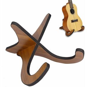 Tinor - Detachable Wooden Ukulele Stand Foldable Guitar Stands Sturdy X-Shape Frame with Soft Edge for Ukulele, Violin, Mandolin and Banjo