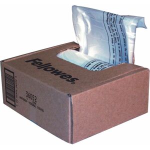 Fellowes - Shredder Waste Bag 23-28 Litre Clear (Pack 100) 36052 - Transparent