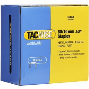 0385 Type 80 / 14 mm Galvanised Upholstery Staples, Pack of 10,000 - Tacwise