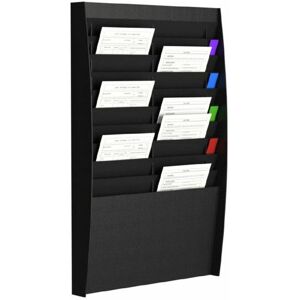 Fast Paper - Fast Pape Document Contol Panel/Liteatue Holde 2 x 10 Compatment A4 b - Black