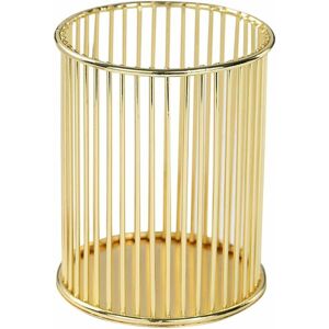 HÉLOISE Gold Metal Pen Holder for Desk Makeup Brush Cup Pencil Holder Home Office Organizer