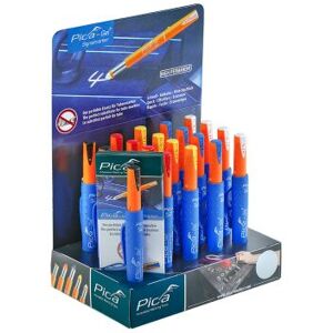 Gel Signalmarker 20pc Display Includes Black Red Yellow Blue White Pens - Pica