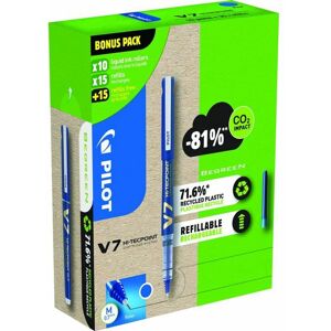 Begreen - Pilot Geenpack Begeen V7 Hi-Tecpoint Catidge System Liquid Ink Rolleball - Blue