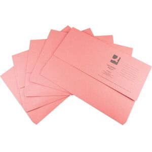 Q-connect - Document Wallets Foolscap Assorted Pack of 50 - Assorted