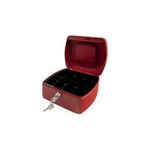 Q-connect - Red 8 Inch Cash Box