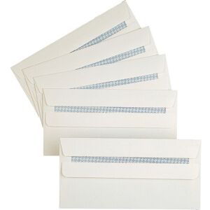 Q-connect - dl 100GSM White Low Window s/s Envelope (1000) - White