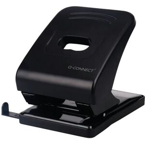 Q-Connect Hole Punch, Heavy Duty, Punches 40 Sheets - Black