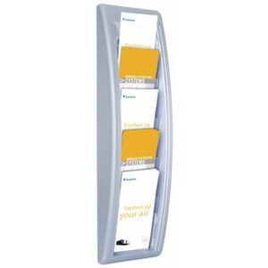 Fast Paper - Quick Fit Wall Display Liteatue Holde dl Silve