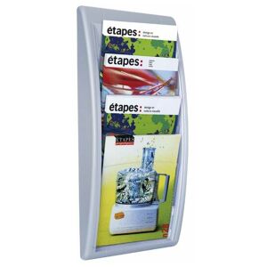 Fast Paper Fast Pape Quick Fit Wall Display Liteatue Holde A4 Silve - Silver