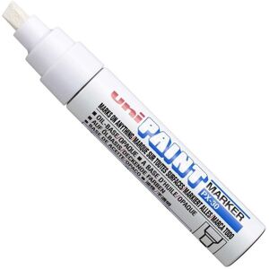 Uni-Ball Uni PX-30 Paint Marker Broad Chisel Tip 8mm Line White (Pack 6) - White