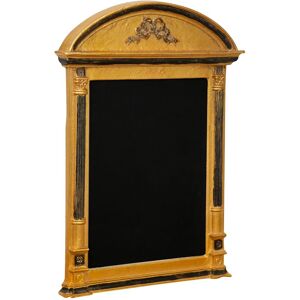 Biscottini - Blackboard with gold wooden frame Easel Wall-mounted blackboard writable with chalk Erasable reminder board Bar Restaurants menu