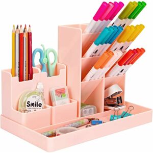 Héloise - Desk Organizer, Stationery Kids Pencil Holder, Multi-Function Modular Storage Desk Organizer Plastic Pen Holder, for Stationery, Office,