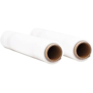 Stretch Film 2 pcs Transparent 23 μm 50 cm x 300 m Vidaxl