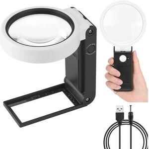TORMATOR 10X 25X with LED Light and Portable Stand, Folding for Reading, Seniors, Coins, Stamps, Cards, Jewelry and Precision Work TORMATOR 10X 25X with LED Light and Portable Stand, Folding for Reading, Seniors, Coins, Stamps, Cards, Jewelry and Precision Work