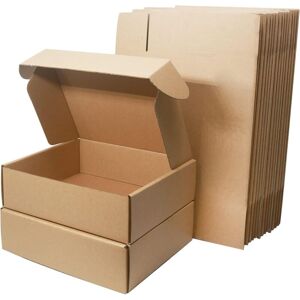 Longziming - 15 Pieces Corrugated Mailing Boxes, 250x200x70mm Small Parcel Boxes, Packing Post Boxes for Business, Shipping, Storage or Gift- Longziming - 15 Pieces Corrugated Mailing Boxes, 250x200x70mm Small Parcel Boxes, Packing Post Boxes for Business, Shipping, Storage or Gift-