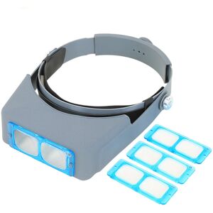 TINOR 1.5X/2X/2.5X/3.5X Magnifying Glasses with Illumination with 4 Removable Lenses - Headband Magnifier Headset with Light for Reading, Jeweler, Sewing TINOR 1.5X/2X/2.5X/3.5X Magnifying Glasses with Illumination with 4 Removable Lenses - Headband Magnifier Headset with Light for Reading, Jeweler, Sewing