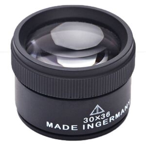 SNQ 30x Magnification Metal Handheld Optical Magnifying Glass, Pocket Magnifier for Coins, Stamps, Jewelry and Watches SNQ 30x Magnification Metal Handheld Optical Magnifying Glass, Pocket Magnifier for Coins, Stamps, Jewelry and Watches