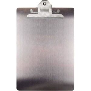 BASETBL A4 stainless steel metal clipboard for storing bills, nurses, students, office BASETBL A4 stainless steel metal clipboard for storing bills, nurses, students, office