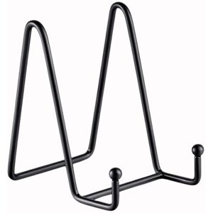 TORMATOR Easel Display Stand Plate Holder - Black Metal Decorative Plate Holder - Tabletop Photo Frame Stand - Iron Display Stand for Books, Kitchenware, TORMATOR Easel Display Stand Plate Holder - Black Metal Decorative Plate Holder - Tabletop Photo Frame Stand - Iron Display Stand for Books, Kitchenware,