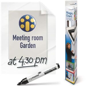 Legamaster - Magic Chart Whiteboard Sheets 600x800mm Clear 25 Sheets pe Legamaster - Magic Chart Whiteboard Sheets 600x800mm Clear 25 Sheets pe