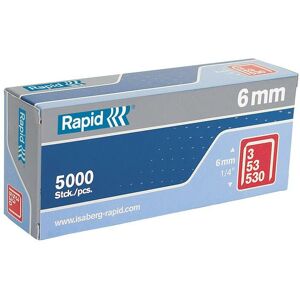 53/6MM Galvanised Staples (Pack-5000) - Rapid 53/6MM Galvanised Staples (Pack-5000) - Rapid