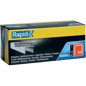 Rapid 53/14B 14mm Galvanised Staples Box 5000 RPD5314B5000 Rapid 53/14B 14mm Galvanised Staples Box 5000 RPD5314B5000